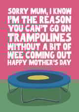 Cheeky Mother's Day Card - Mum - Wee coming out! created by Pickled Prints