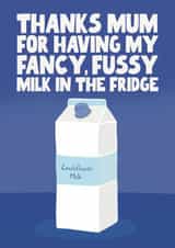 Funny Mother's Day card - Soya Milk - Oat Milk created by Pickled Prints