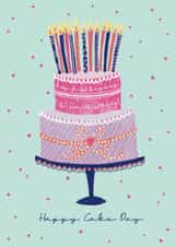 Classic Birthday Card - Happy Cake Day - Candles created by Debbie Lambert Designs