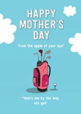 Funny Mothers Day Card - Golf created by Silly Prints
