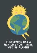 Cute Mother’s Day card - Best Mum in the World created by Ginger Peach Design