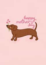 Cute Mother's Day Card - Sausage Dog created by Alice Piper