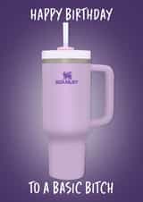 Funny Birthday Card - Basic Stanley created by Pink + Pip