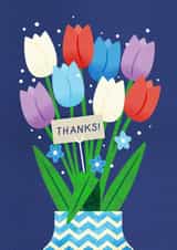 Pretty Thank You Card - Bouquet of Thanks created by TM Stationery