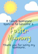 Cute Thank you card - for a special Foster Mummy created by Becky Grainger
