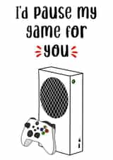Funny gaming Valentine’s Day card- gamer anniversary card. X box created by Sneakysquid