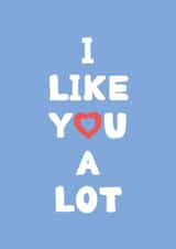 Funny Valentines card for those too scared to say I love you. created by Billy Claridge