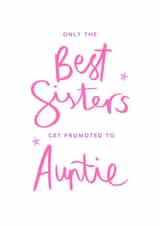 Cute Pregnancy Card - Sister Promoted to Auntie created by Seabird Studio
