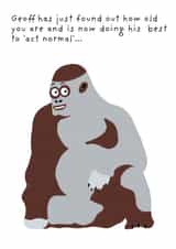 Cheeky Birthday Card - Geoff thinks you're old created by Not at all Jack