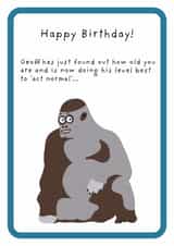 Cheeky Birthday Card - Geoff thinks you're old created by Not at all Jack