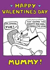 Funny Valentine's Day Card - Ignore the breath created by Off The Leash Cartoons by Rupert Fawcett