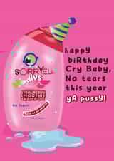 Nostalgic Shampoo Birthday Card - for Cry Babies created by The Gift of the Gab