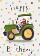 Happy Birthday Tractor Card created by Love Lucy Illustration