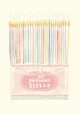 Pretty Birthday Card - 30th - for Sister created by Libby Howker
