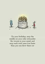 So Many Candles - Happy Birthday to Mum or Dad - Birthday Blessings created by Chunky Pixel