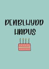 Welsh Happy Birthday - Penblwydd Hapus created by JHC Card Designs