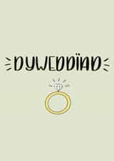 Welsh Engagement card - Dyweddïad created by JHC Card Designs