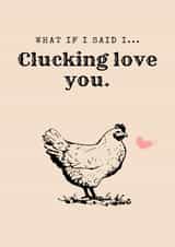 Cute Chicken Love Card created by Isa Gonzalez