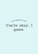 Cute minimalistic rude card. created by Isa Gonzalez