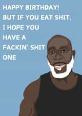 Funny birthday card for a friend who loves to over indulge on their birthday created by Gyloillustrations