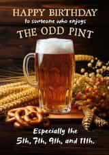 The Odd Pint created by Ged Backland