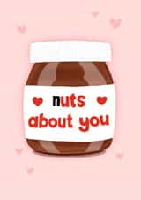 Cute Anniversary Card - Nuts About You - Nutella created by Sydney Jo Designs