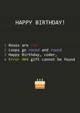 Happy birthday developer card! created by iammatthewbirch