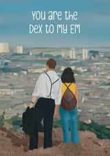 Cute Anniversary card - One day Netflix - Dex and Em created by Sarah Stephenson