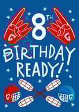 Gladiators Birthday card - 8th Birthday Ready! created by @AimeeStevens.Design