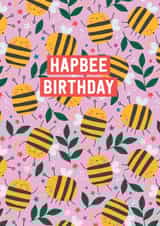 Cute Birthday Card - Bees created by Mifkins