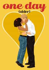 Funny One Day Netflix Birthday card - One Day Older! created by byRosybum