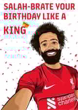 Football Birthday Card -Sporty - For Mo Salah Fans - Score Big on Your Birthday! created by Lee Duffield