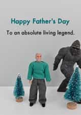 Funny Father's Day Card - BigFoot - Living legend created by Bold & Bright Cards