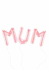 Mum balloons card created by AllyBee Illustrations