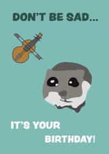 Sad Hamster Birthday Card - Viral TikTok Hamster created by Raffic Designs