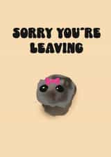 Sad Hamster meme card - for leaving work created by Cardie created