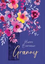 Pretty Floral Birthday Card - for Granny created by Rebecca Prinn