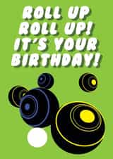 Fun Birthday card - Grass Bowls created by Witty Wonders