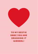 Supportive Mother's Day Card - To my bestie SMBC - Single Mum By Choice created by THE GOOD EGG SMBC