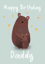 Cute birthday card - Daddy Bear - for Dad created by Hayley Warhurst Design