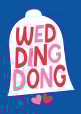 Cute Wedding Card - Ding Dong - Wedding Bells created by Stoats & Weasels