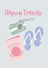Happy Travels - Travelling Adventure Farewell Card created by Soph AC Studio