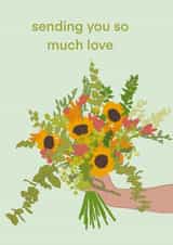 Sending you so much love created by Sally Kaldas