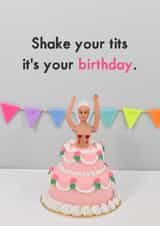 Funny Birthday Card - For Her - Shake it created by Bold & Bright Cards