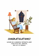 Happy Maternity Leave Card - Heartfelt Congratulations created by Mare Marren