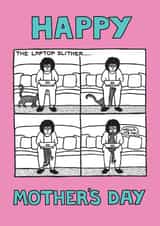 Funny Mother's Day Card - for any hard working Cat Mum created by On The Prowl Cat Cartoons