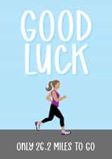 Good Luck card - Marathon - For Her created by Silly Prints