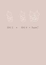 Twins Card created by Katie Rudge