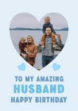 Personalised Birthday Photo Card created by @hollielonglanddesigns - Cute Birthday Photo Card - Amazing Husband