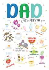 Brilliant and funny Dad card, full of puns of how much you love him! created by Jolly Penguin Gifts